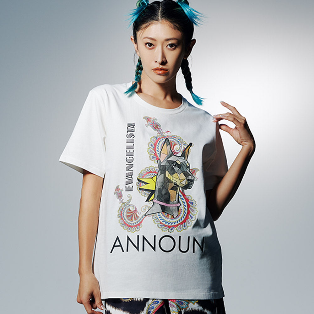 ANNOUN×EVANGELISTA Tシャツ ホワイト