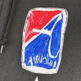 ジップアップ ルーズフーディー