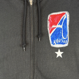 ジップアップ ルーズフーディー