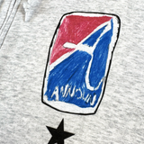 ジップアップ ルーズフーディー