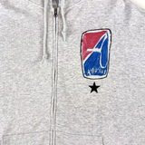 ジップアップ ルーズフーディー