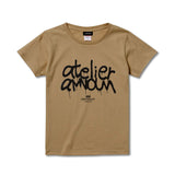 スプレーアートロゴレディースTシャツ