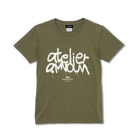 スプレーアートロゴレディースTシャツ