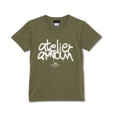 スプレーアートロゴレディースTシャツ