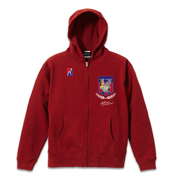 ジップアップフーディー