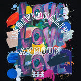 LOVE ペイントフラット トートバッグ