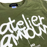 スプレーアートロゴレディースTシャツ