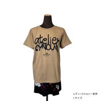 スプレーアートロゴレディースTシャツ
