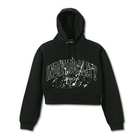 ペインティング ショート フーディー