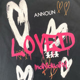 ハート  LOVED Tシャツ