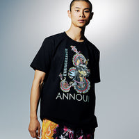 ANNOUN×EVANGELISTA Tシャツ  ブラック