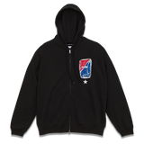 ジップアップ ルーズフーディー